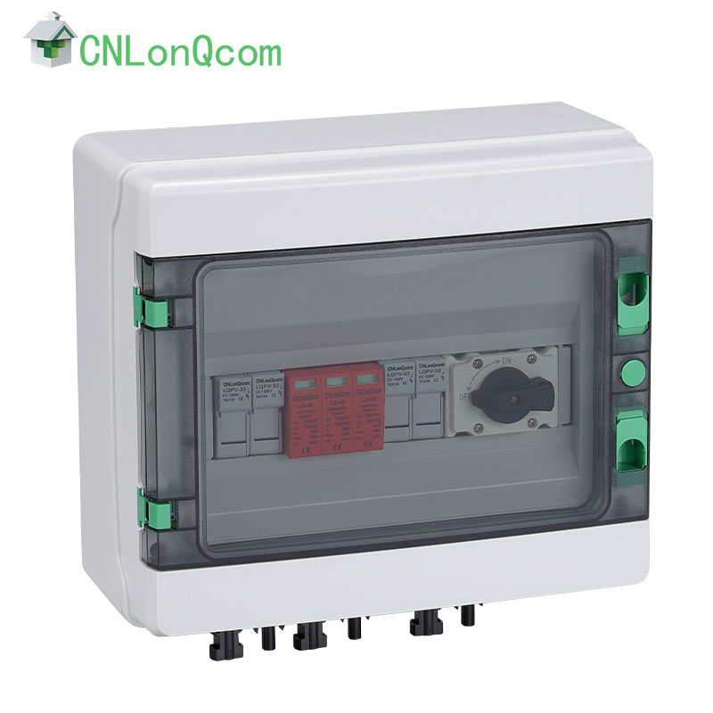 প্লাস্টিক DC1000V কম্বাইনার বক্স 2 ইন এবং 1 আউট