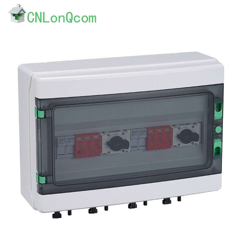 প্লাস্টিক DC1000V কম্বাইনার বক্স 2 ইন এবং 2 আউট